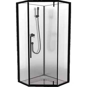 Sprchový kout pětiúhelníková Elize 90x90 black