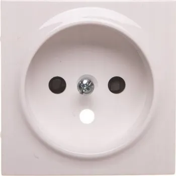 Elektrická zásuvka Bílé víčko pro jednoduchou zásuvku s uzemněním Kontakt Simon 54 DGZ1ZP