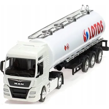 autíčko KOVOVÝ MODEL NÁKLADNÍHO AUTA MAN LOTOS CISTERNA NA PŘEPRAVU PALIV