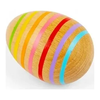 Dřevěná hračka Bigjigs Toys Dřevěné hudební vejce pruhované
