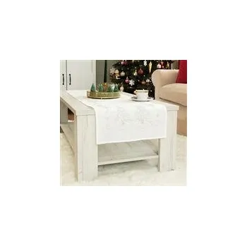 ubrus VÁNOČNÍ LESK Běžec na stůl, šířka 40 cm x výška 140 Cm, barva 001 bílá