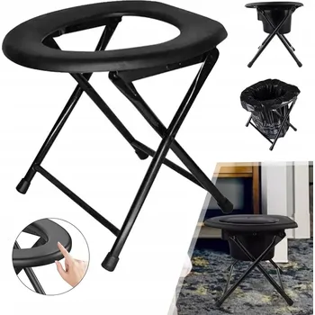 Kempingová toaleta přenosná skládací toaleta pro cestování a kempování