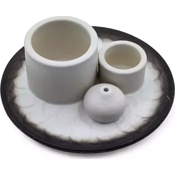 Aroma lampa AWM, Ltd, S3 8AL Keramický Stojan Multifunkční - Mandala - Šedočerná