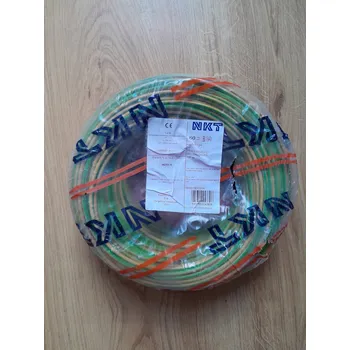 elektrický kabel INSTALAČNÍ VODIČ LANKO LGY 1X4mm2 ŽO (Žlutozelený)