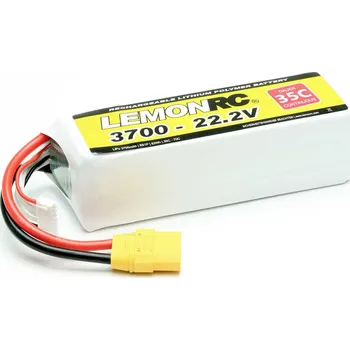 RC vybavení LemonRC 15731 akupack Li-Pol (modelářství), 22.2 V, 3700 mAh, články 6, 35 C, Softcase, XT90