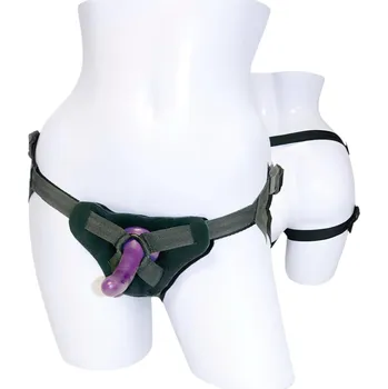 Dildo Sportsheets - připevnitelný silikonový dildo (fialový)