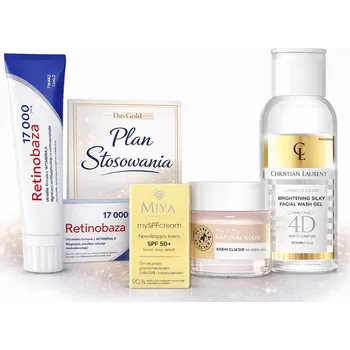 Pleťový krém Retinobaza NOČNÍ KÚRA + SPF sada s retinolem (ochrana + regenerace)