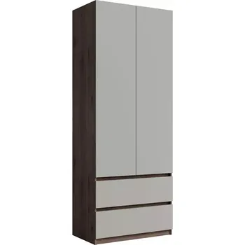 Předsíňová stěna Skříň 2D2SZ Madison 22 šedá/ořech elegant