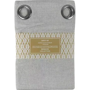 Závěs Závěs na průchodkách (s očky) Hint 135x250 cm šedá Merkury Home