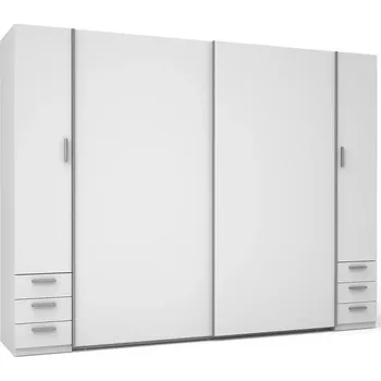 Kancelářská sestava Skříň Store 2D+2D II21-B bílá