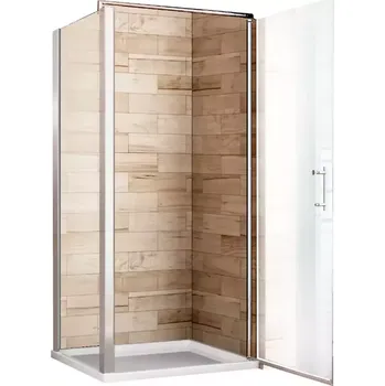 Sprchový kout Atena 80x80x190 čiré sklo - chrom