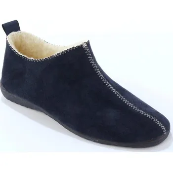 Dámská obuv Vysoké bačkory z nepravého semiše modrá 37