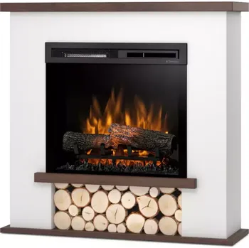 Elektrický krb Tula 23 bílý/tmavý dub