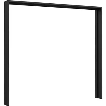 Šatní skříň Zakrývací lišta Haruki/Baderna LUXZ02B2 černá