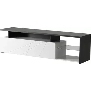 Obývací stěna Tv stolek Arctic bílá/černá 11008822