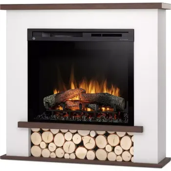 Elektrický krb Tula 28 bílá/dub tmavý