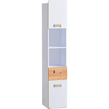 Kancelářská sestava Regál Lorento 35cm Dub Nash/Bila
