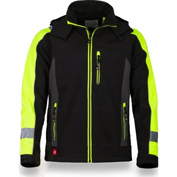 Pánská softshellová bunda PÁNSKÁ SOFTSHELLOVÁ BUNDA VODĚODOLNÁ S ODEPÍNACÍ KAPUCÍ NA PODZIM JARO L