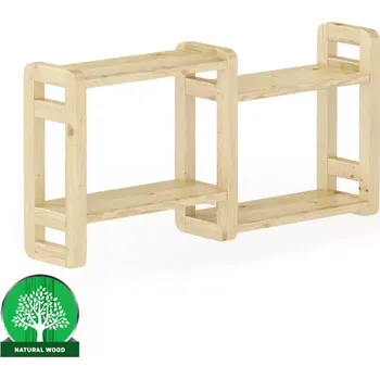 Obývací stěna Polička borovice PK104-90x44x19 přírodní