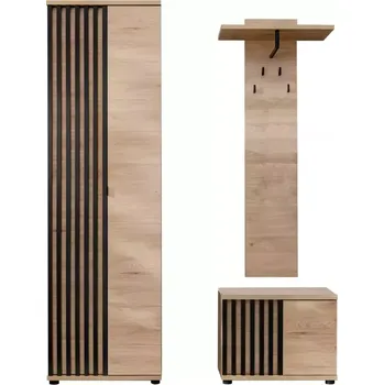 Předsíňová stěna Předsíňová stěna Pedro II HJZ PD2 hickory jackson/černá