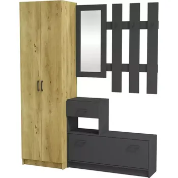 Předsíňová stěna Cora wotan/černá