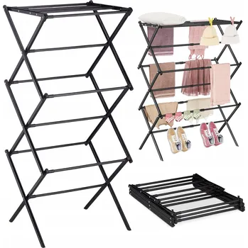 Sušák na prádlo STOJÍCÍ VERTIKÁLNÍ SUŠÁK NA PRÁDLO VYSOKÝ ÚZKÝ SUŠÁK NA OBLEČENÍ SKLÁDACÍ