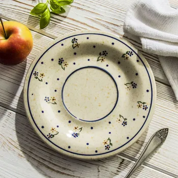 Talíř Talířek / Podšálek Keramika Bolesławiec 19 cm - dek. 111 (druhý druh)