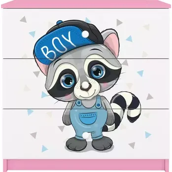 Dětský pokoj Dětská komoda Babydreams růžová - Mýval