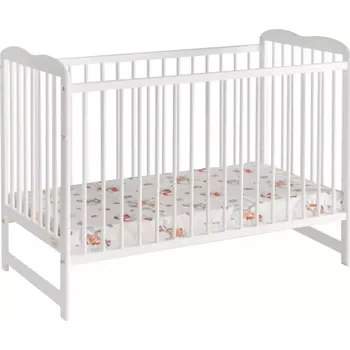 Postel Dětská Postýlka Ala Ii + Materace Bílý