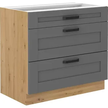 Kuchyňská skříňka Kuchyňská skříňka Luna dustgrey/artisan 80D 3S BB