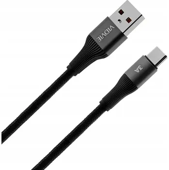 Datový kabel Kabel VIDVIE USB - USB typ C 1 m černý