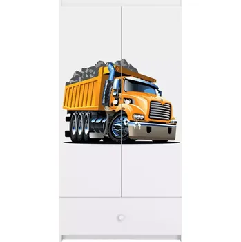 Ložnicová sestava Skříň Babydreams bílá - Náklaďák