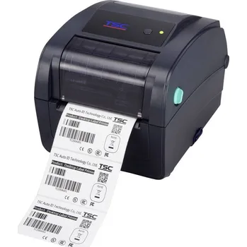 Tiskárna štítků TSC TC200 tiskárna štítků termotransferová, termální s přímým tiskem 203 x 203 dpi Šířka etikety (max.): 108 mm USB, RS-232, paralelní, LAN