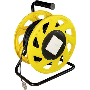 Datový kabel LogiLink CQ4060S RJ45 síťové kabely, propojovací kabely CAT 7 S/FTP 60 m černožlutá bez halogenů, Vyvíjí málo spalin, krytí TPE 1 ks