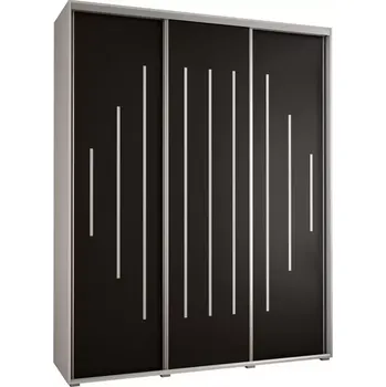 Předsíňová stěna Skříň 45 Canaris 12 200 bílá/černá/silver