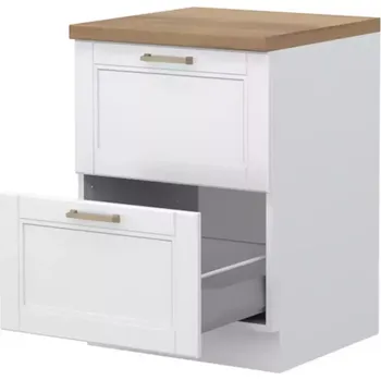 Kuchyňská skříňka Kuchyňská Skříňka Tara R-60-2mbox/4 2s White Mat