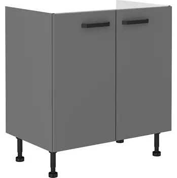 Kuchyňská skříňka Kuchyňská Skříňka NESSA antracit 80zl 2f bb