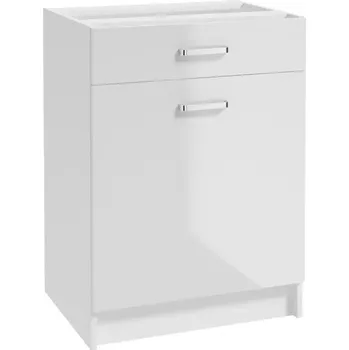 Kuchyňská skříňka Arosa B60 1D1S bílá