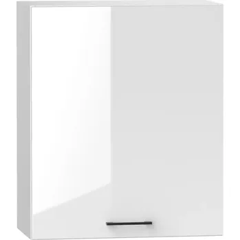 Kuchyňská Skříňka Oscar W60su Alu bílá lesk/bílá