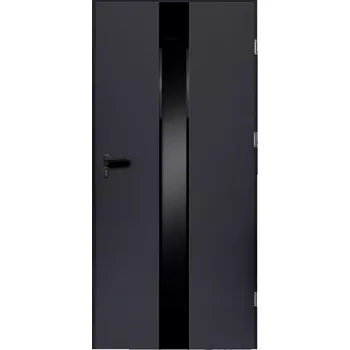 Interiérové dveře Vchodové dveře Flora S68 90P Antracit