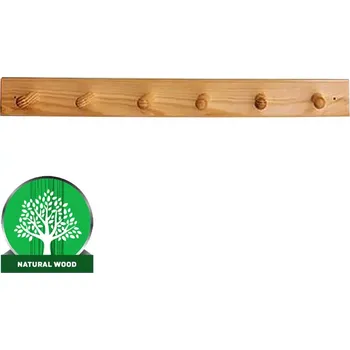 Předsíňová stěna Věšák 6-kolíkový borovice