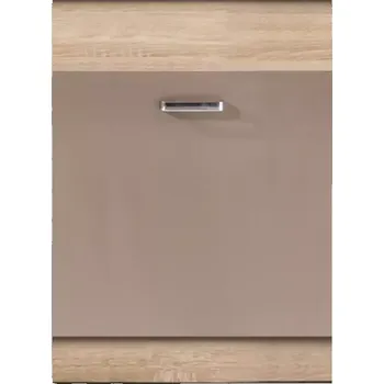 Dvířka na vestavnou myčku 60 Premio + sokl dub sonoma/cappuccino