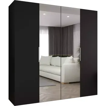 Předsíňová stěna Skříň Marbella II 200 černá/stříbrná