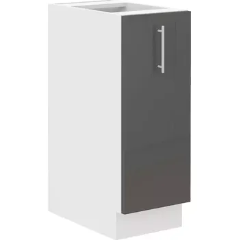 Kuchyňská Skříňka Lara 30D cargo bb MDF šedá lesk