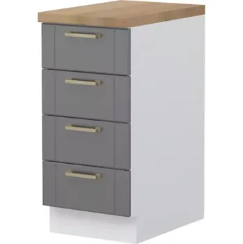 Kuchyňská Skříňka Tara R-40-4f/4 4s Standard graphite mat