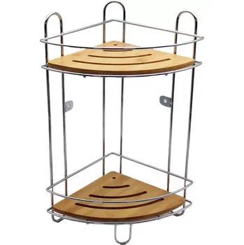 Koupelnový nábytek Police rohová dvojitá 27x19x40cm ftd1016