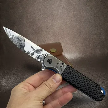 kapesní nůž Prémiový nůž s malbou ORLA + pouzdro a vlastní gravírování + prémiové dárkové balení BE Original