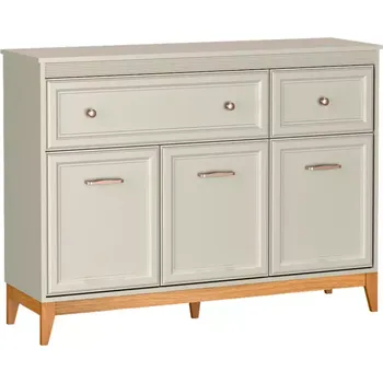 Ložnicová sestava Komoda Windsor 1W 135 kašmír/dub přírodní