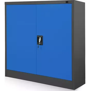 Kancelářská sestava Kancelářská skříň Beata kov antracit/modrý