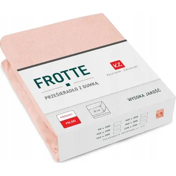 Prostěradlo Froté prostěradlo s Gumou 200x220 SILNÉ PRÉMIOVÉ Světle Lososové